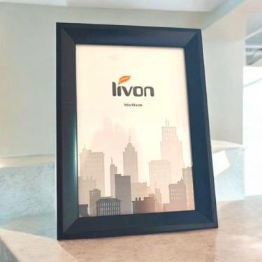 Imagem de KIT 2 Porta Retrato Liso Foto 10x15, cm Quadro Moldura Metalizada Dour