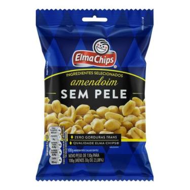 Imagem de Amendoim Frito Sem Pele Sabor Tradicional 100g Elma Chips