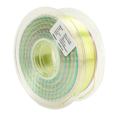 Imagem de PLA Filamento Cor Gradiente -íris Multicolorido Silky Brilhante 1.75mm Filamento Impressora 3D Para Criativos Projetos de Impressão 3D PLA Material Gradiente Cor 1KG Carretel