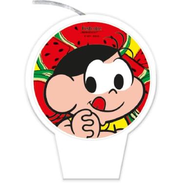 Imagem de Vela Plana Magali Melancia - Embalagem com 1 unidade.