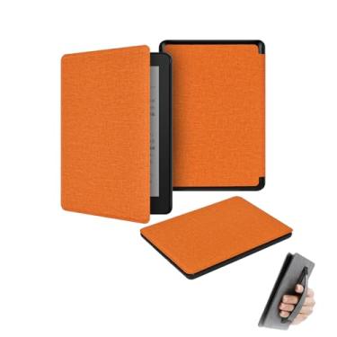 Imagem de GUKSRASO Capa para 7" Kindle Paperwhite 12ª Geração/Colorsoft Signature Edition (2024) - Materiais com Textura de Tecido com Alça de Mão, Modo de Espera/Ativação Automático