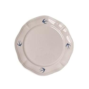 Imagem de Prato de serviço andorinha placa de jantar em relevo prato de cerâmica prato de jantar redondo irregular prato de jantar doméstico prato plano prato fundo prato de sobremesa simples pratos frontais