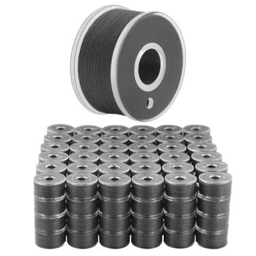 Imagem de Mandala Crafts 144 bobinas pré-enroladas cinza escuro SA156 para máquina de costura Singer -15J SA156 Linha de bobina pré-preenchida para máquina de costura Brother e bordado
