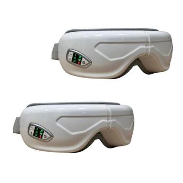 Imagem de Kit2 Massageador Elétrico para os Olhos Vibração AirBag Aquecimento Bl