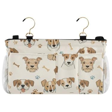 Imagem de Burbuja Organizador de armazenamento suspenso de cabeceira para cães com 2 alças e ganchos para casa, faculdade, dormitório, beliche e berço de hospital