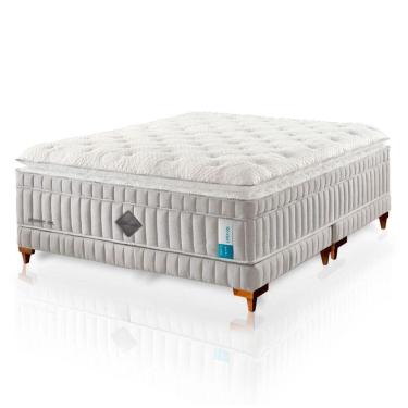 Imagem de Colchão De Látex Híbrido Qgel Com Cobre Box Casal 138x188cm