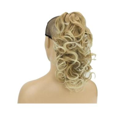 Imagem de Extensão De Cabelo Sintético Rabo De Cavalo Com Presilha, Cacheado Des