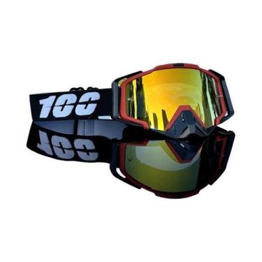 Imagem de Óculos De Motociclismo Unissex À Prova De Poeira E Vento 100% Para Mot
