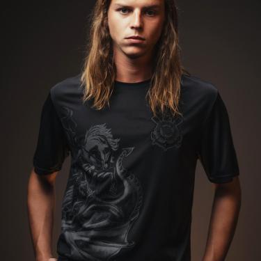 Imagem de Camisa Corinthians São Jorge Preta Masculina-Masculino