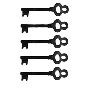 Imagem de Kit 5 Chaves Decorativas Rústica Enfeite em Ferro Nº 01 26cm