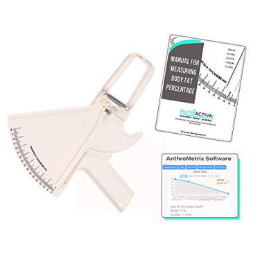 Imagem de Plicometro Slim Guide para Medição de Gordura Corporal com Software e Manual Multilíngue (Branco)
