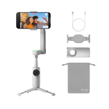 Imagem de Insta360 Flow Pro – Estabilizador Gimbal alimentado por AI para smartphone, Apple DockKit ativado, rastreamento panorâmico infinito de 360º, estabilização de 3 eixos, tripé embutido, portátil e