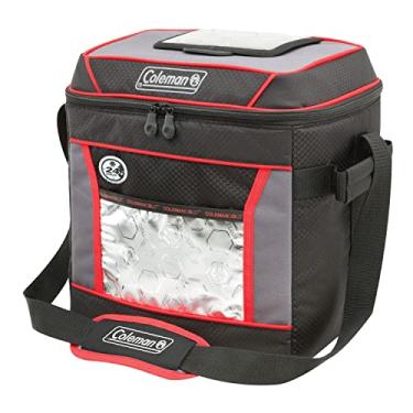 Imagem de Bolsa térmica macia da Coleman | Mantém o gelo por até 24 horas | 30 latas de refrigerador, vermelha