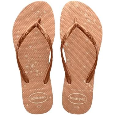Imagem de SANDALIAS HAVAIANAS SLIM GLOSS n° 31/32 BEGE PALHA