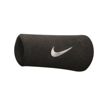Imagem de Munhequeira Grande Swoosh Doublewide Wristband (Par) Nike Black/White