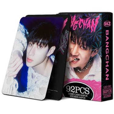 Imagem de KPOPBP Stray Kids Photocards 60 PCS SKZ Rock Star Álbum Cartões de Fotos com 32 PCS Adesivos KPOP Gift Lomo Cards Merch para Meninos e Meninas SKZ (Bang Chan)