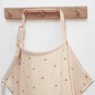 Imagem de Capa de enfermagem de musselina Blissful Diary for Breastfeeding Rainb