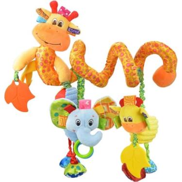 Imagem de Mobile Musical Girafa Espiral Carrinho Som Chocalho Bebe