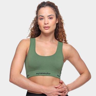 Imagem de Top Cropped Speedo Feminino, Verde, GG