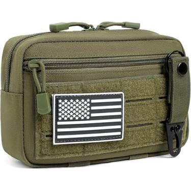 Imagem de 1 bolsa tática, bolsa administrativa – bolsa de ferramentas EDC cortada a laser, bolsa de administração para colete tático e cinto, organizador de ferramentas utilitárias para atividades ao ar livre e