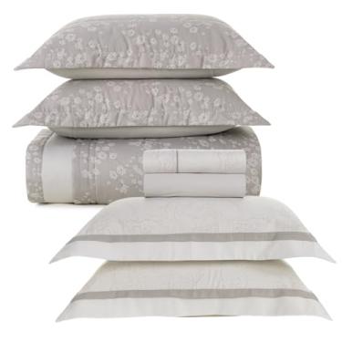 Imagem de Jogo De Colcha E Lençol Queen Karsten Algodão Egípcio, 300 Fios, 7 Pçs (Melania, Queen)