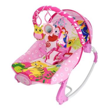 Imagem de Cadeira De Descanso Musical e Vibratória Coruja18 Kg Rosa Dican