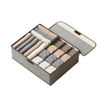 Imagem de Organizador De Roupa Íntima E Meias Lavável Com Compartimentos Dobráve