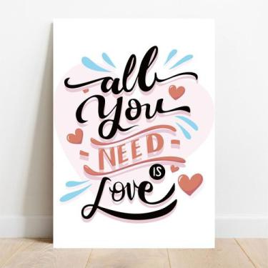 Imagem de Placa Decorativa Love - TaColado, 30x40cm