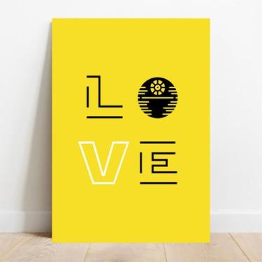 Imagem de Placa Decorativa Star Love - TaColado, 15x21cm