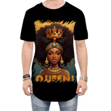 Imagem de Camiseta Longline Rainha Africana Queen Afric 3, P