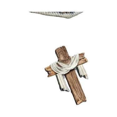 Imagem de Broche Vintage Branco Em Forma De Cruz, Presente De Fé Para Seguidores