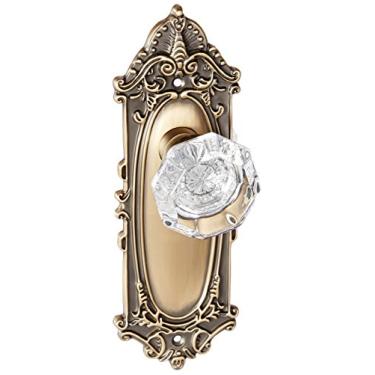 Imagem de Nostalgic Warehouse Placa vitoriana com puxador Waldorf, manequim único, latão antigo