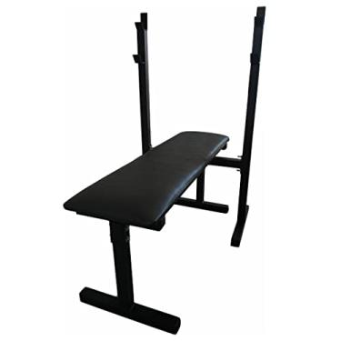 Imagem de Banco Reto 1,05m e Cavalete para Supino Residencial