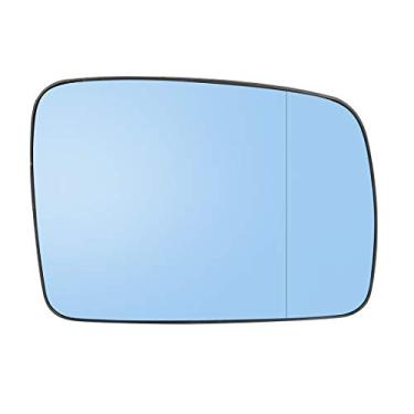 Imagem de X AUTOHAUX Vidro espelhado azul retrovisor direito do passageiro do carro aquecido com placa de suporte para Land Rover LR3 2005-2009