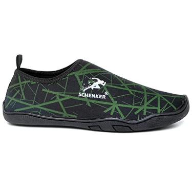Imagem de Sapatilha Aquatica Tenis Hibrido Neoprene Pesca Esporte Aquatico (42, preto/amarelo)