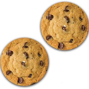 Imagem de DJ One Pair DJ Chocolate Chip Cookie Scratch Pad Vinil Memorabilia 17,78 cm Tapete deslizante Portablismo Gira-discos Tapete DJ Travessa Pad x2