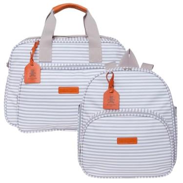 Imagem de Combo com Bolsa Grande e Mochila Pirulitando Crescer Cinza