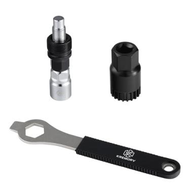 Imagem de KREMORV Ferramenta de remoção de suporte inferior de bicicleta com kit de ferramentas de reparo de chave inglesa de 16 mm compatível com Shimano Octalink ISIS BSA SRAM