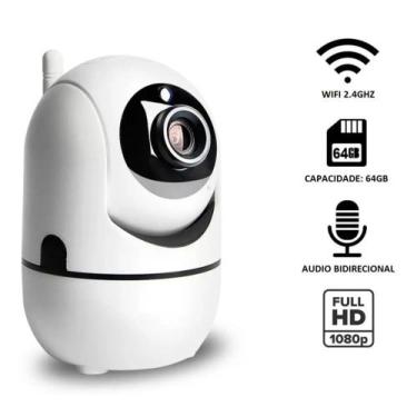 Imagem de Camera Ip Baba Eletronica Wifi Ptz Robo Audio Auto Tracking Robozinho