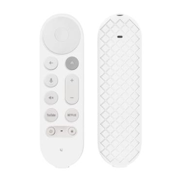 Imagem de JCMOYUTY Capa protetora de silicone para Google TV Streamer 4K 2024 Voice Remote