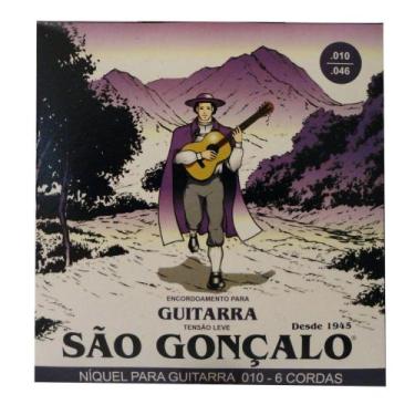 Imagem de Encordoamento Sao Goncalo Guitarra Niquel 010 - São Gonçalo