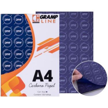 Imagem de Papel Carbono para Lápis A4 Azul GE 927 Caixa com 100 Folhas - Gramp L
