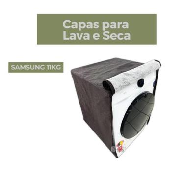 Imagem de Capa lava e seca samsung 11kg impermeável flex - Capas Flex, MARROM