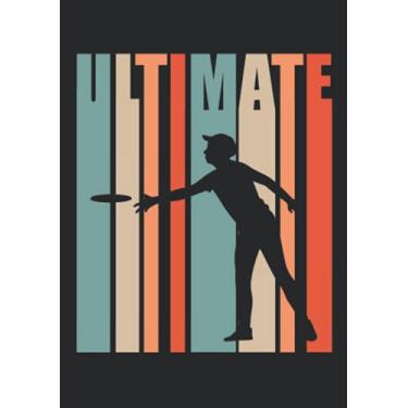 Imagem de Notizbuch A5 dotted, gepunktet, punktiert mit Softcover Design: Vintage Ultimate Frisbee: 120 dotted (Punktgitter) DIN A5 Seiten