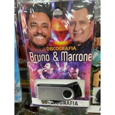 Imagem de Pen Drive com Músicas Gravadas, Pendrive Gravado Diversos Gêneros BRUNO E MARRONE