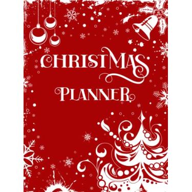 Imagem de Christmas Planner: Multiple Years (3 Years) Holiday Journal and Organizer With Shopping List, Gift & Party Planner, Card Tracker, Budget Planner, Meal ... Red & White Cover with Bell and Winter Tree