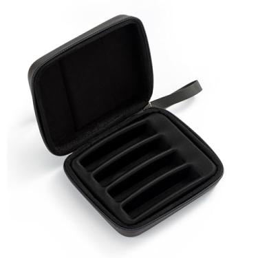 Imagem de JDR Estojo de transporte de gaita com alça de ombro com zíper para 4, incluindo Trochilus e Blues Armonicas