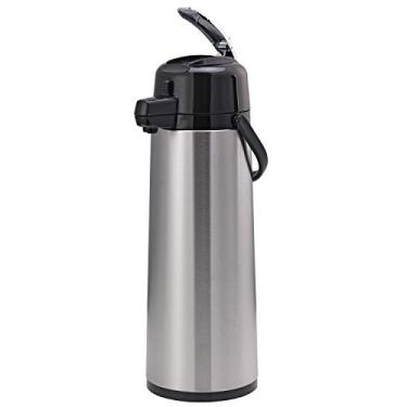 Imagem de Service Ideas ECAL30S Eco-Air Pote com tampa de alavanca, dispensador de bebidas isolado, jarra térmica de café 3,0 L, forrada com vidro