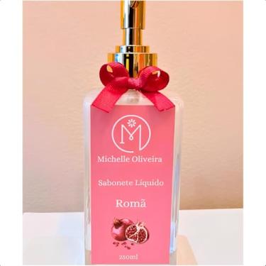 Imagem de Sabonete Líquido Artesanal Romã 250ml – Para mãos e corpo, Perfumado e Hidratante, Ideal para Lavabo