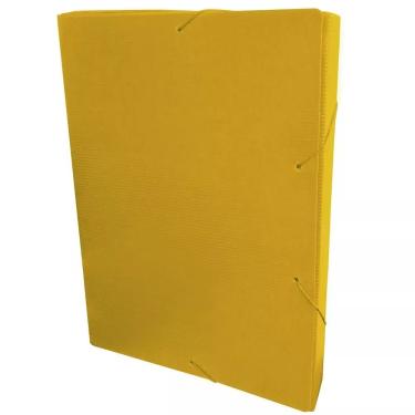 Imagem de Dello Pasta Aba Elástico Ofício 2cm Amarelo Polipropileno 335x235mm